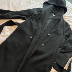 Zara hoodie peacoat